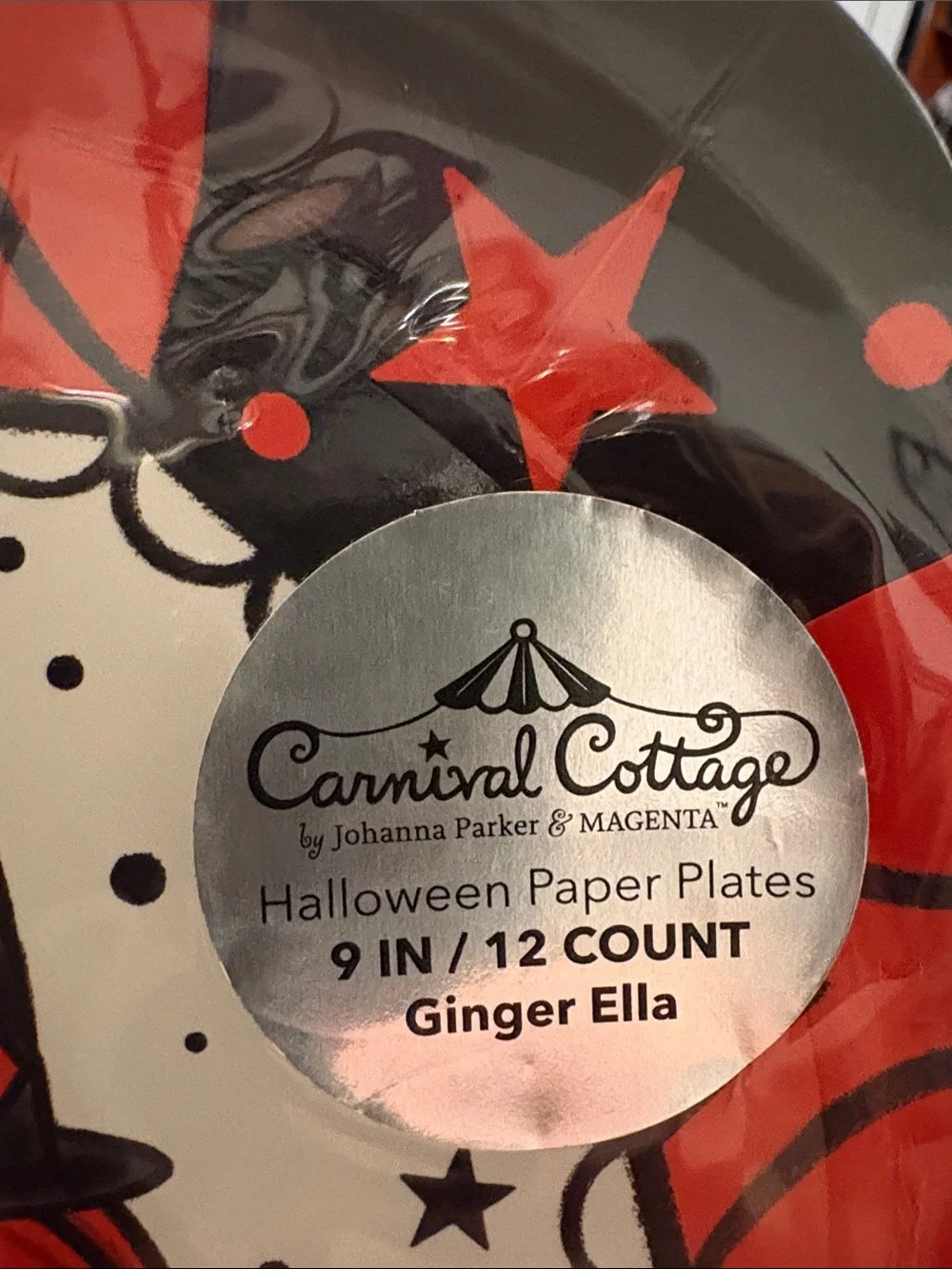 Johanna Parker carnival cottage paper plates